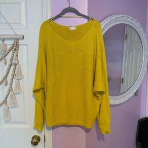 Brand New yellow Caslon Sweater- XL